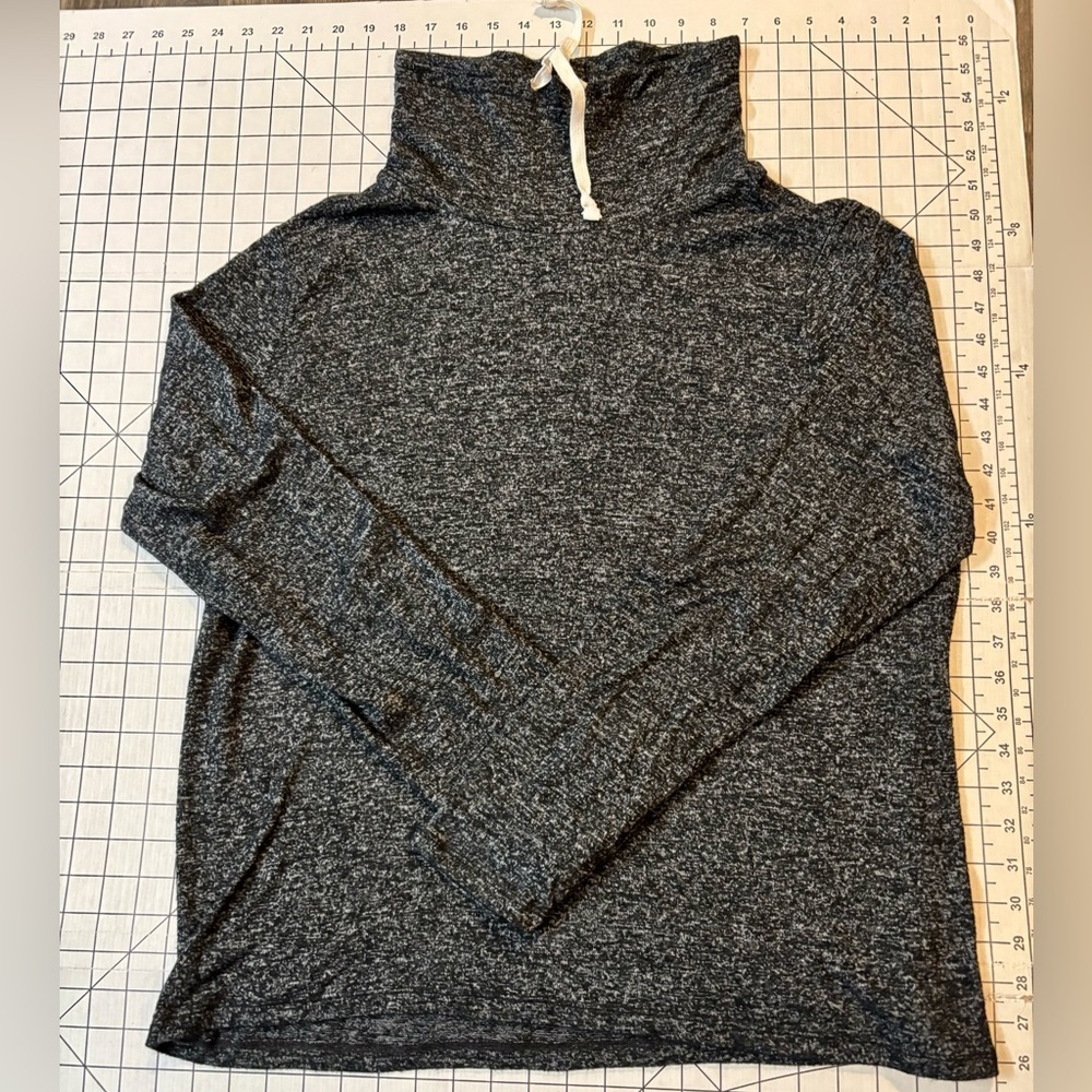 J. Crew Men’s Size XL Dark Grey Drawstring‎ Turtleneck